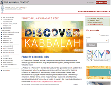 Tablet Screenshot of kabbalahungary.net